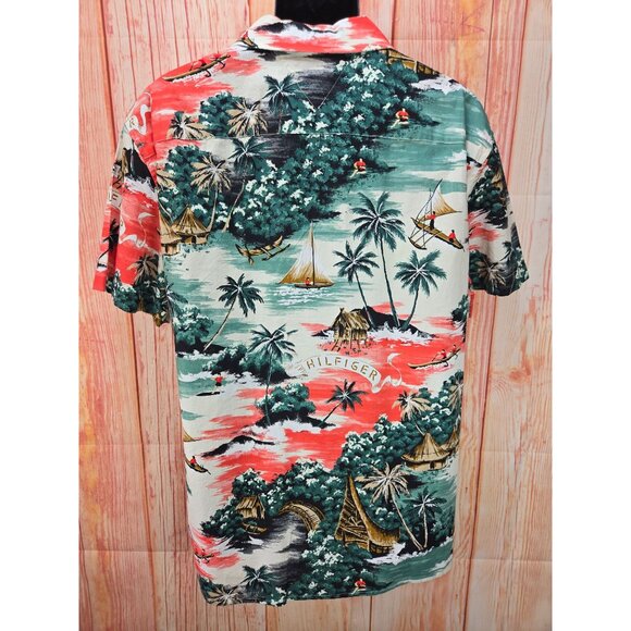 Tommy Hilfiger Mens Hawaiian Shirt XL Custom Fit NEW NWT - Picture 2 of 7